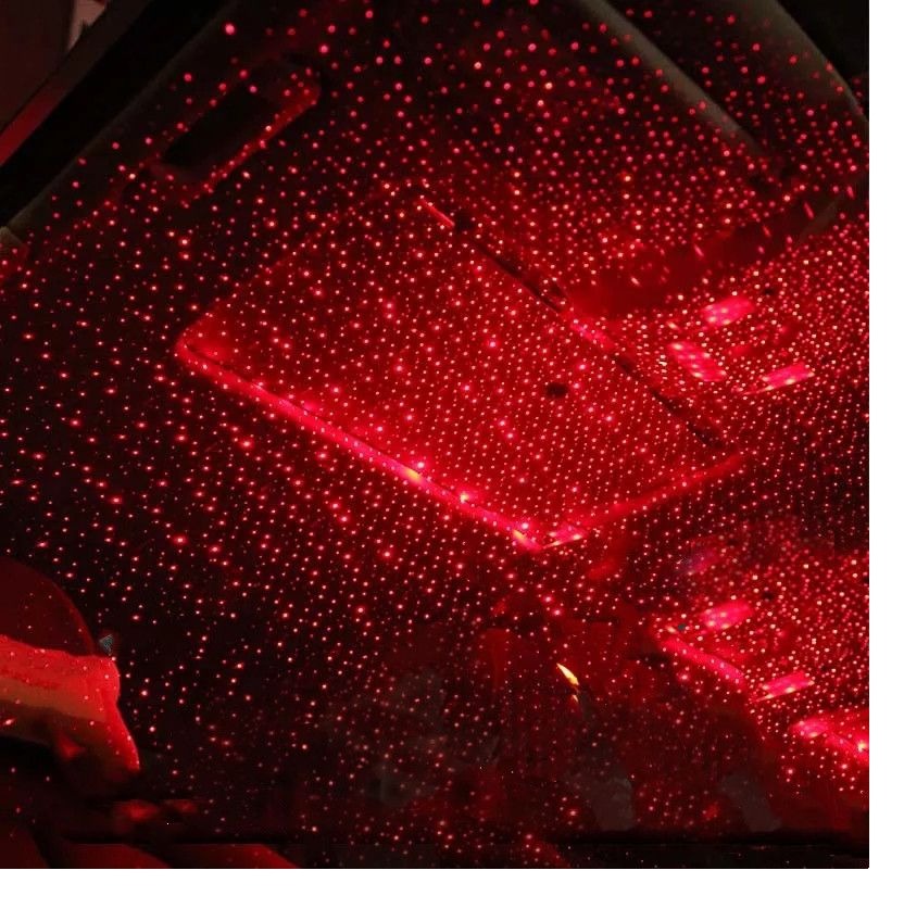 Romantic Galaxy Star Car Roof Light Projector USB Atmosphere Lamp