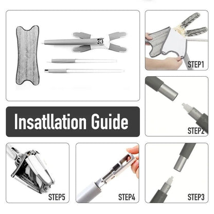 AeroTwist Clean Mop Floor Clean Mop Twist Mop With 360 Rotating Head, Dust Mop