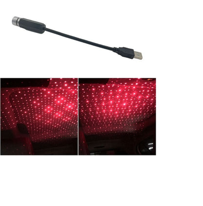 Romantic Galaxy Star Car Roof Light Projector USB Atmosphere Lamp