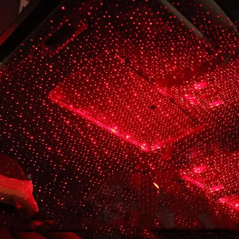 Romantic Galaxy Star Car Roof Light Projector USB Atmosphere Lamp