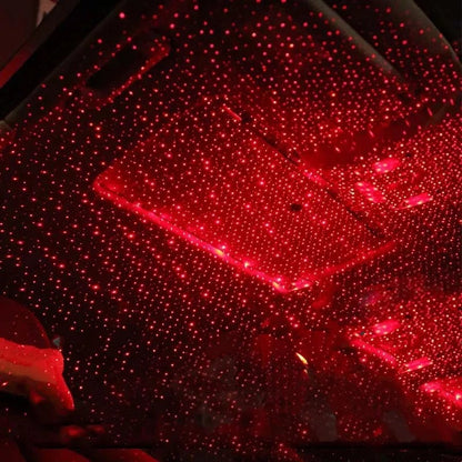 Romantic Galaxy Star Car Roof Light Projector USB Atmosphere Lamp